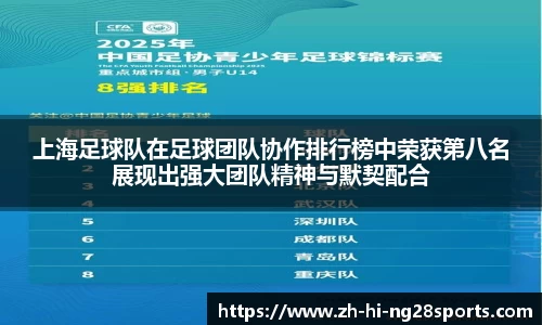 上海足球队在足球团队协作排行榜中荣获第八名展现出强大团队精神与默契配合